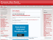 Tablet Screenshot of freezethepuck.wordpress.com