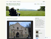 Tablet Screenshot of benningtonstudents.wordpress.com