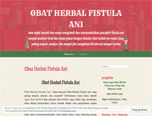 Tablet Screenshot of obatherbalfistulaani2015.wordpress.com