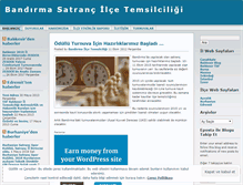 Tablet Screenshot of bandirmasatranc.wordpress.com