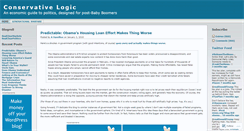 Desktop Screenshot of conservativelogic.wordpress.com