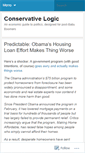 Mobile Screenshot of conservativelogic.wordpress.com
