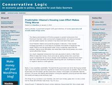 Tablet Screenshot of conservativelogic.wordpress.com