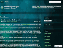 Tablet Screenshot of dawningdesigns.wordpress.com