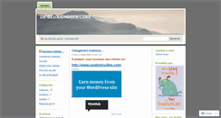 Desktop Screenshot of dedeuxchoseslune.wordpress.com
