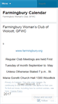 Mobile Screenshot of farmingburycalendar.wordpress.com