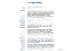Tablet Screenshot of bibliophilately.wordpress.com
