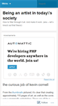 Mobile Screenshot of beinganartist.wordpress.com