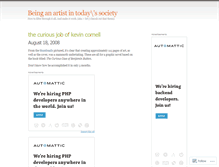 Tablet Screenshot of beinganartist.wordpress.com