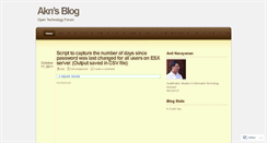 Desktop Screenshot of akns.wordpress.com