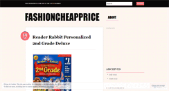 Desktop Screenshot of fashioncheapprice.wordpress.com