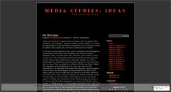 Desktop Screenshot of mediastudiesideas.wordpress.com