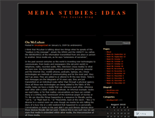 Tablet Screenshot of mediastudiesideas.wordpress.com