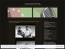 Tablet Screenshot of europeanpoetryslamblog.wordpress.com