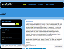 Tablet Screenshot of newlyolder.wordpress.com