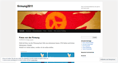 Desktop Screenshot of firmung2011.wordpress.com
