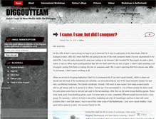 Tablet Screenshot of diggoutteam.wordpress.com