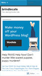 Mobile Screenshot of brindlecafe.wordpress.com