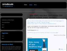 Tablet Screenshot of brindlecafe.wordpress.com