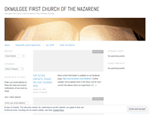 Tablet Screenshot of okmulgeenazarene.wordpress.com