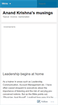 Mobile Screenshot of anandkrishna.wordpress.com