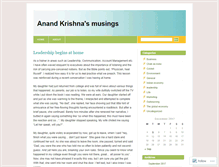 Tablet Screenshot of anandkrishna.wordpress.com