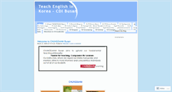 Desktop Screenshot of chungdahmlearningbusan.wordpress.com