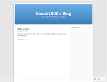 Tablet Screenshot of ebook2000.wordpress.com