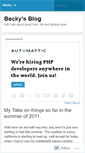 Mobile Screenshot of becky628.wordpress.com