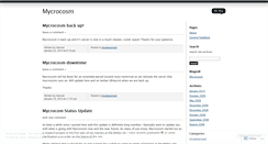 Desktop Screenshot of mycrocosm.wordpress.com
