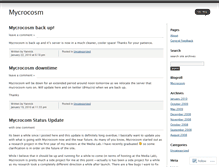 Tablet Screenshot of mycrocosm.wordpress.com