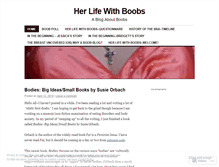 Tablet Screenshot of herlifewithboobs.wordpress.com