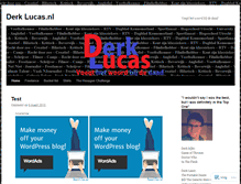 Tablet Screenshot of derklucas.wordpress.com
