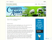 Tablet Screenshot of countryasides.wordpress.com