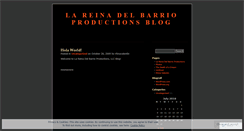 Desktop Screenshot of lareinadelbarrio.wordpress.com