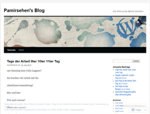 Tablet Screenshot of pamirsehen.wordpress.com