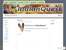 Tablet Screenshot of indianquest.wordpress.com