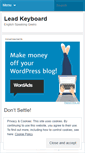 Mobile Screenshot of leadkeyboard.wordpress.com