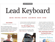 Tablet Screenshot of leadkeyboard.wordpress.com