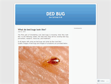 Tablet Screenshot of dedbugllc.wordpress.com
