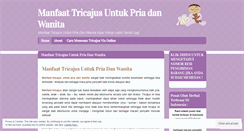 Desktop Screenshot of manfaattricajusuntukpriadanwanita.wordpress.com