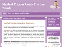 Tablet Screenshot of manfaattricajusuntukpriadanwanita.wordpress.com