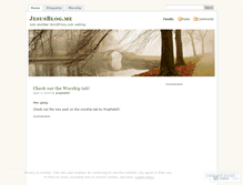 Tablet Screenshot of jesusblogme.wordpress.com