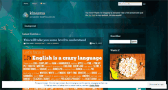 Desktop Screenshot of kinsama.wordpress.com
