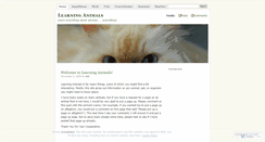 Desktop Screenshot of learninganimals.wordpress.com