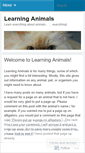 Mobile Screenshot of learninganimals.wordpress.com