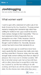 Mobile Screenshot of joshblogging.wordpress.com