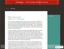 Tablet Screenshot of joshblogging.wordpress.com