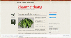 Desktop Screenshot of khamneithang.wordpress.com