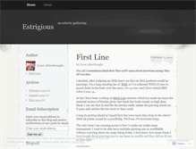 Tablet Screenshot of estrigious.wordpress.com